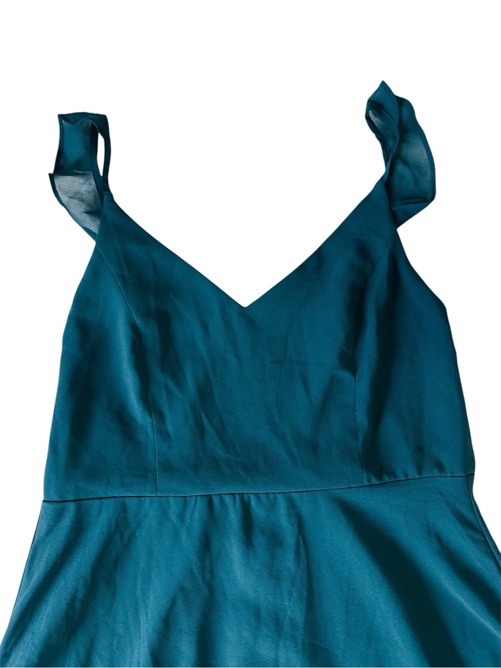 Lulu's Meteoric Rise Emerald Teal Green Maxi Dress Womens Large NWT - Picture 6 of 10